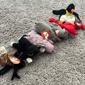 Lot of 7 Ty Beanie Babies Happy Meal Toys from McDonald's